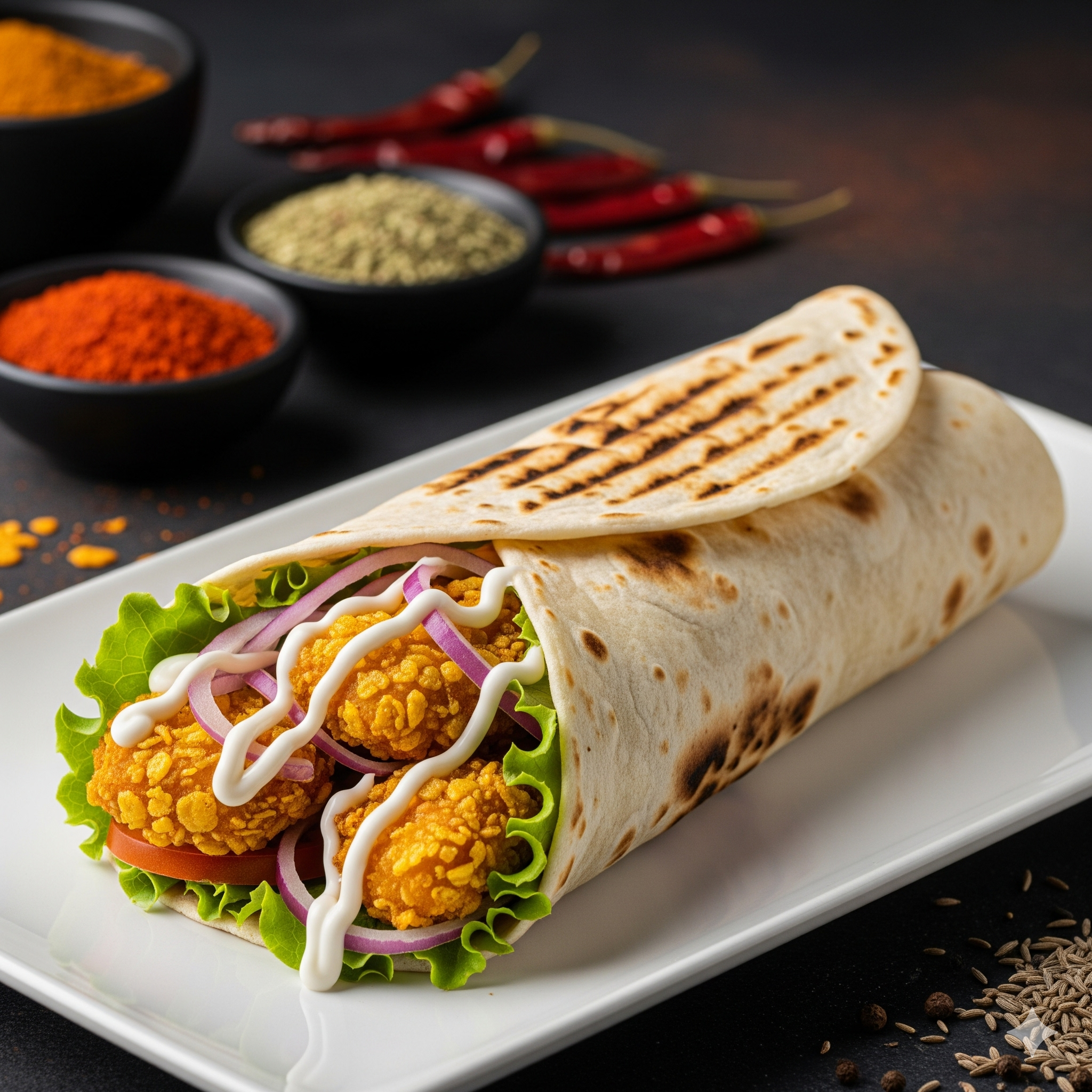 The Crispy AF Chicken Wrap