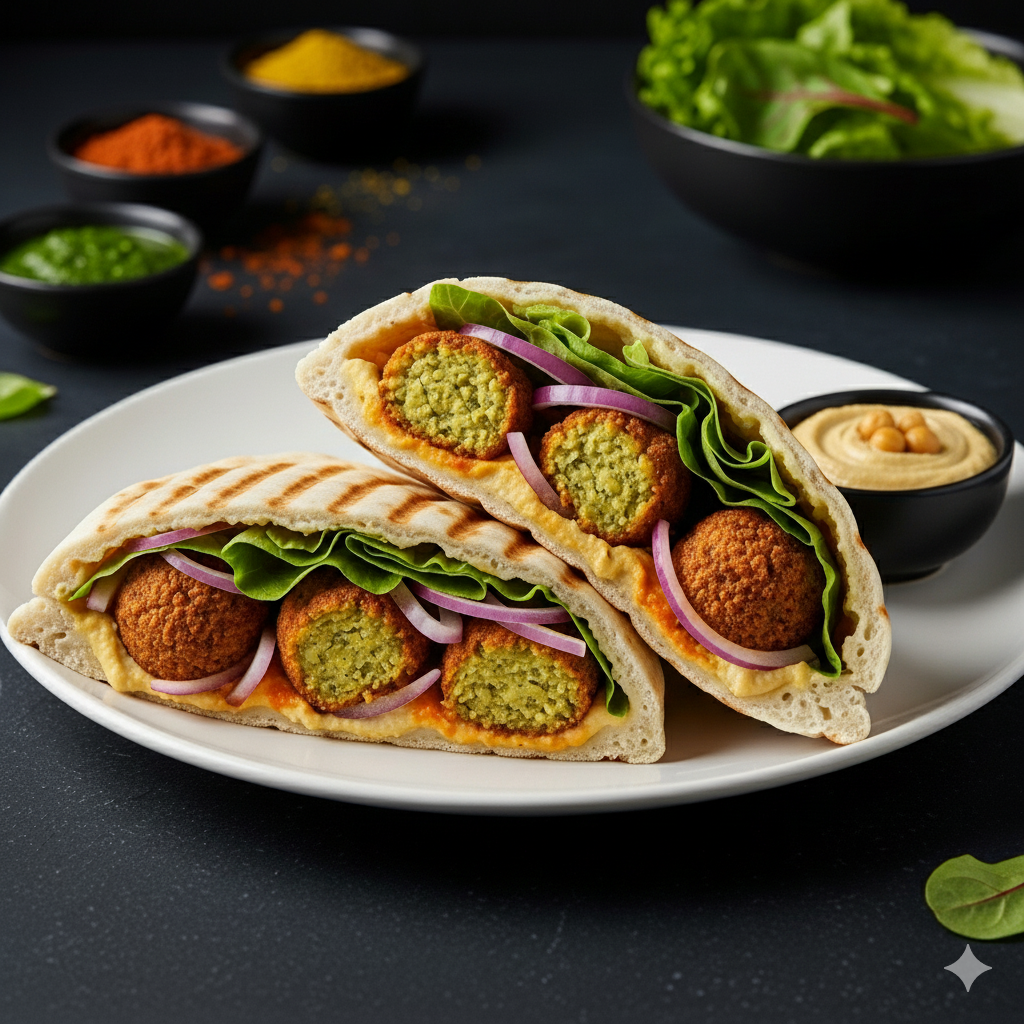 The Halahal Fummus Pocket Naan